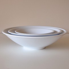 Duża, płaska patera ceramiczna Plate 170/40 biały połysk
