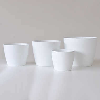 Donica ceramiczna Bassos 400/15 biały mat