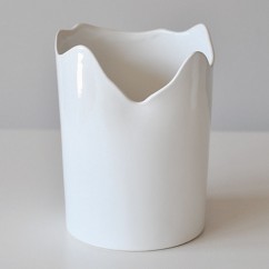 Doniczka ceramiczna Bella 310/13 biały PREMIUM FINE PORCELAIN