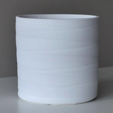 Doniczka ceramiczna Risc 850/16 biały mat