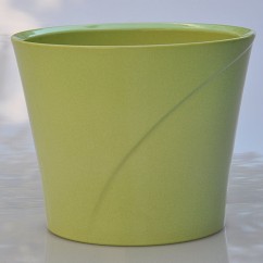 Osłonki ceramiczne Olivia 830/18 delikatny zielony połysk