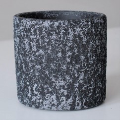 Donice ceramiczne Nados 16400/16 czarny struktura