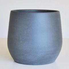 Osłona ceramiczna w kształcie beczułki Sergio 950/18 ciemny szary mat