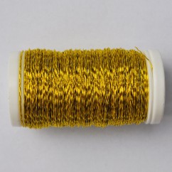 Drut karbowany żółty 75g