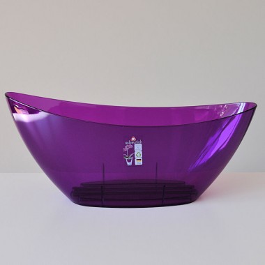 Łódka z transparentnego tworzywa 230/37 przejrzysty fiolet